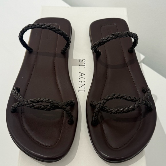 St. Agni Women Rope Slide Chocolate - Picture 3 of 6